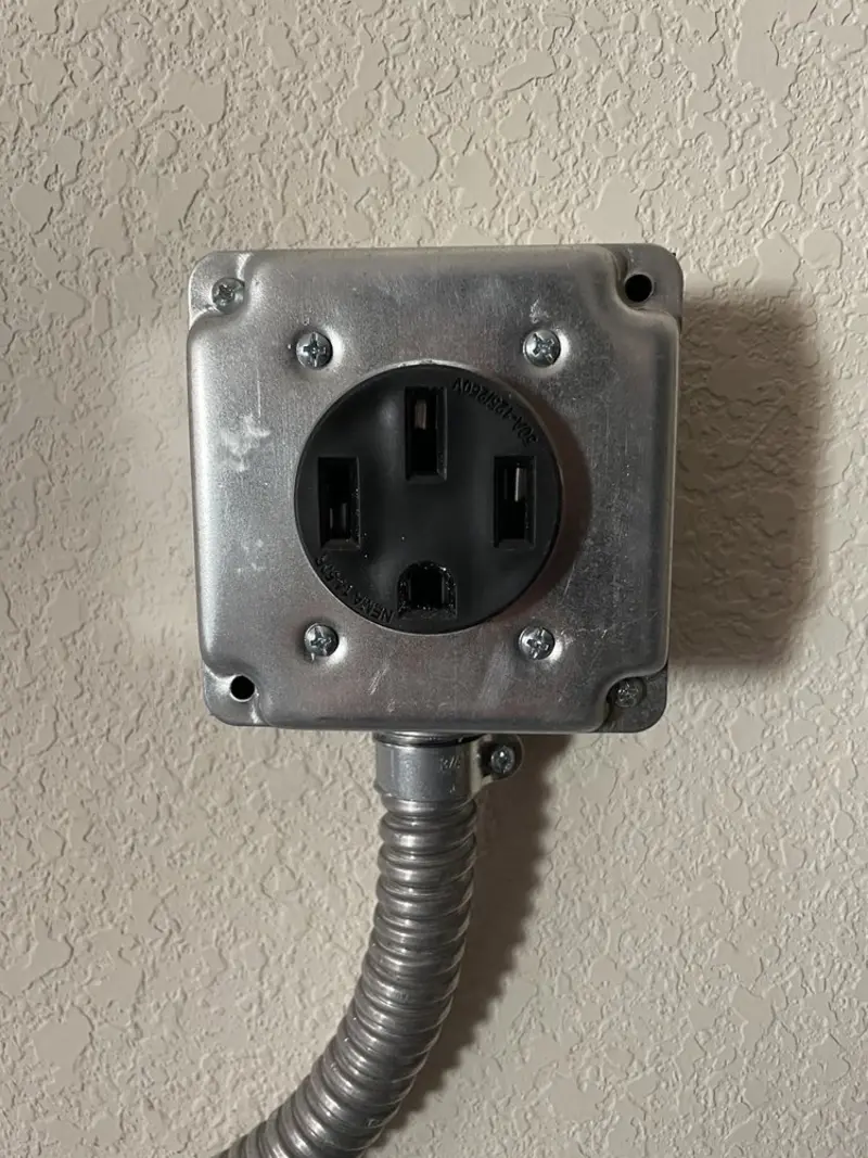NEMA 14-50 outlet installed for Smart Home Electrical in Willis